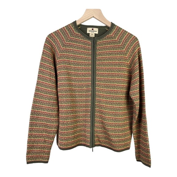 Woolrich Sweaters - Vintage Woolrich Women’s Zip Front Cardigan Sweater